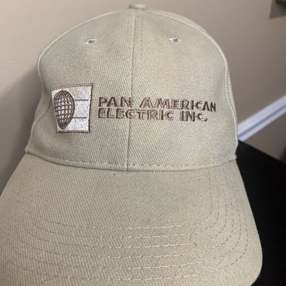 Pan American Electric INC Logo Hat IES - Beige ATT Headwear - Picture 2 of 9